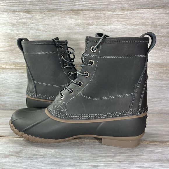 G.H. Bass Mens Mallard Waterproof Lace Up Rubber Gum Sole Duck Boots Size 8 M - Picture 7 of 10